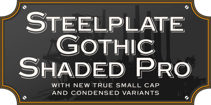Steelplate Gothic Pro Font Family插图1