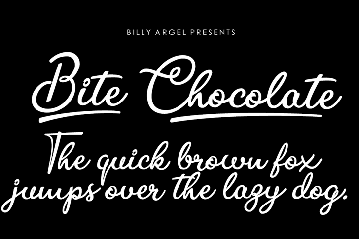 Bite Chocolate font插图