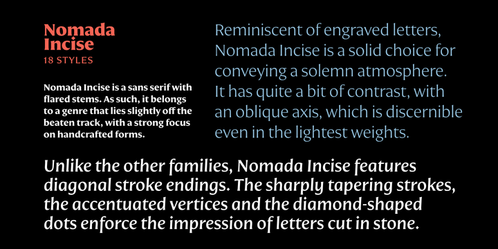 Nomada Incise Font Family插图4