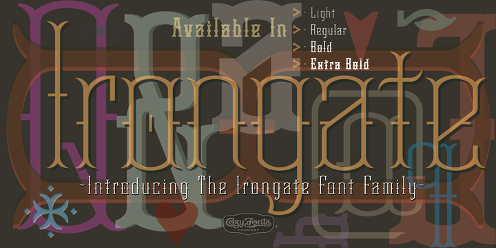 Irongate Font Family插图2