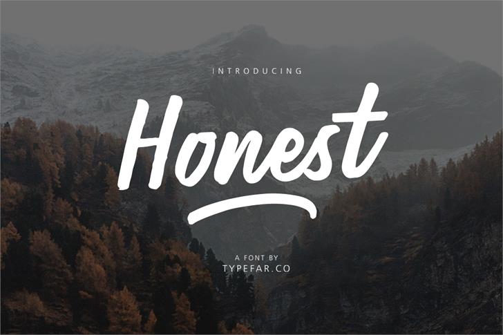 Honest  font插图