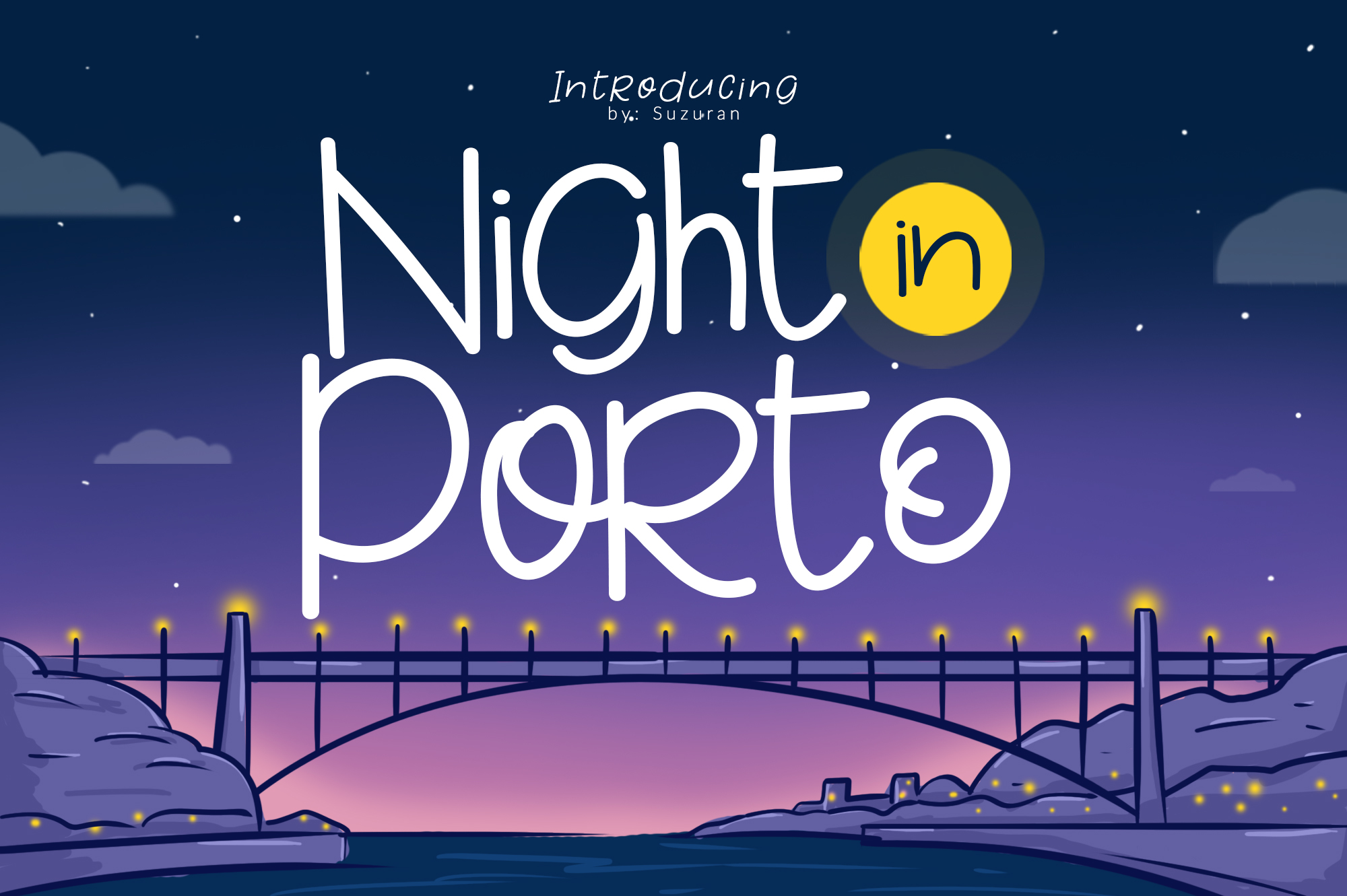 Night in Porto Other Font插图