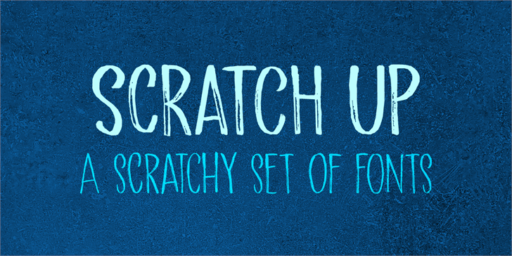 Scratch Up DEMO font插图