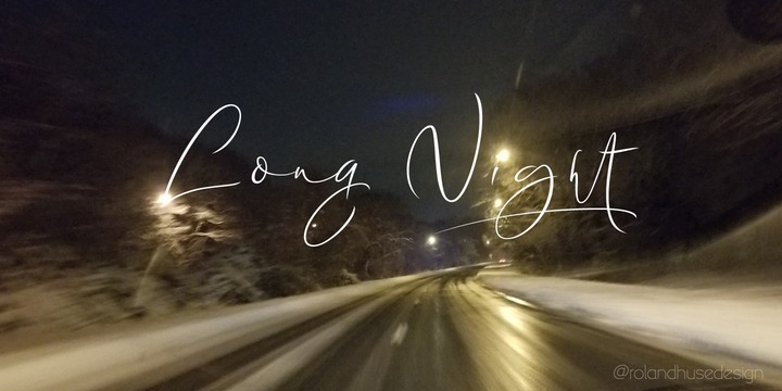 Long Night Font插图