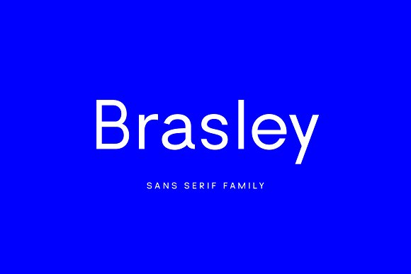 Brasley: a geometric sans family插图