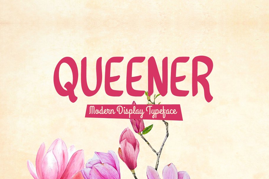 Queener Typeface Font插图