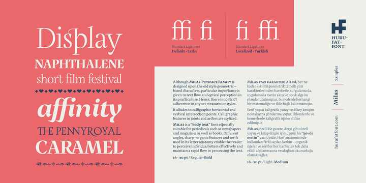 Milas Font Family插图