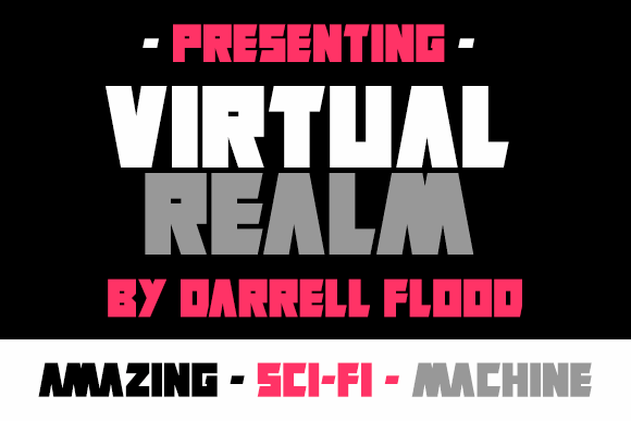 Virtual Realm font插图