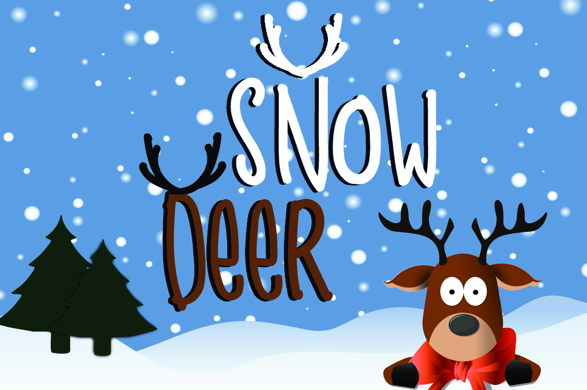 Snow DeerRegular Font插图
