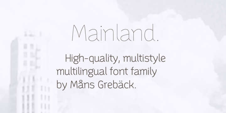 Mainland Font Family插图2