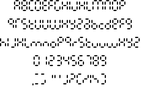 Calculatrix 7 font插图2