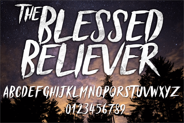 Blessed Believer font插图