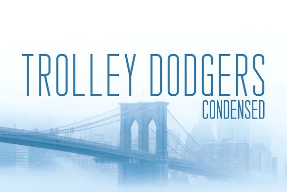 Trolley Dodgers Typeface插图