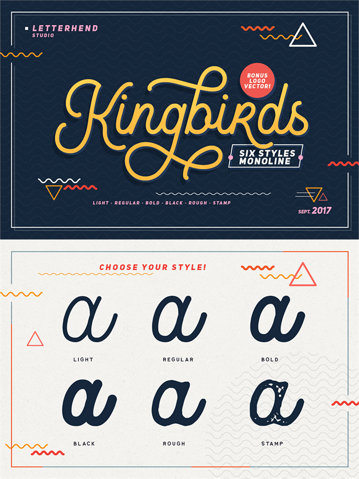 Kingbirds Regular DEMO font插图