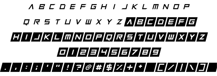 Squaresharps font插图2