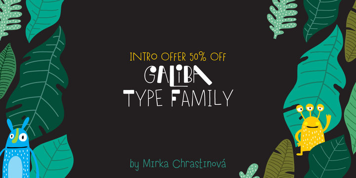 Galiba Font Family插图