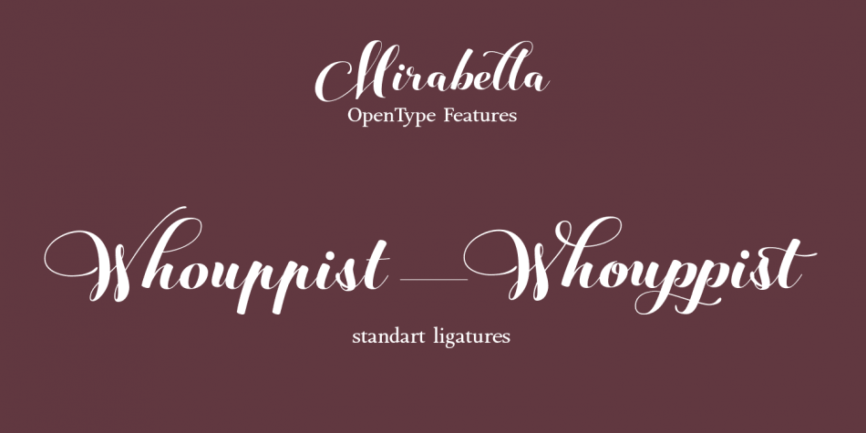 Mirabella Font Family插图2