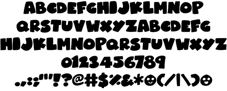 Superchunky font插图2