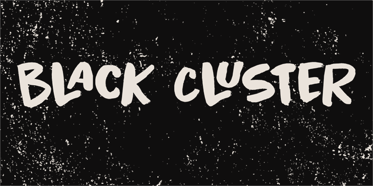 Black Cluster DEMO font插图
