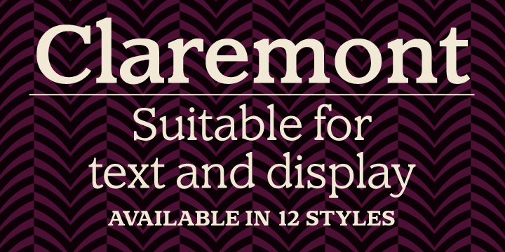 Claremont Font Family插图
