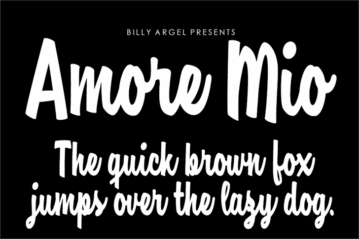 Amore Mio Personal Use font插图