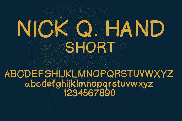 Nick Q Hand Font插图3