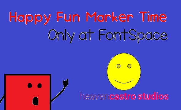 Happy Fun Marker Time font插图