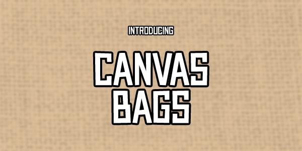 Canvas Bags font插图