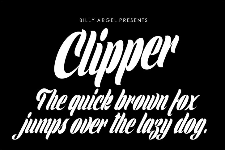 Clipper Personal Use font插图