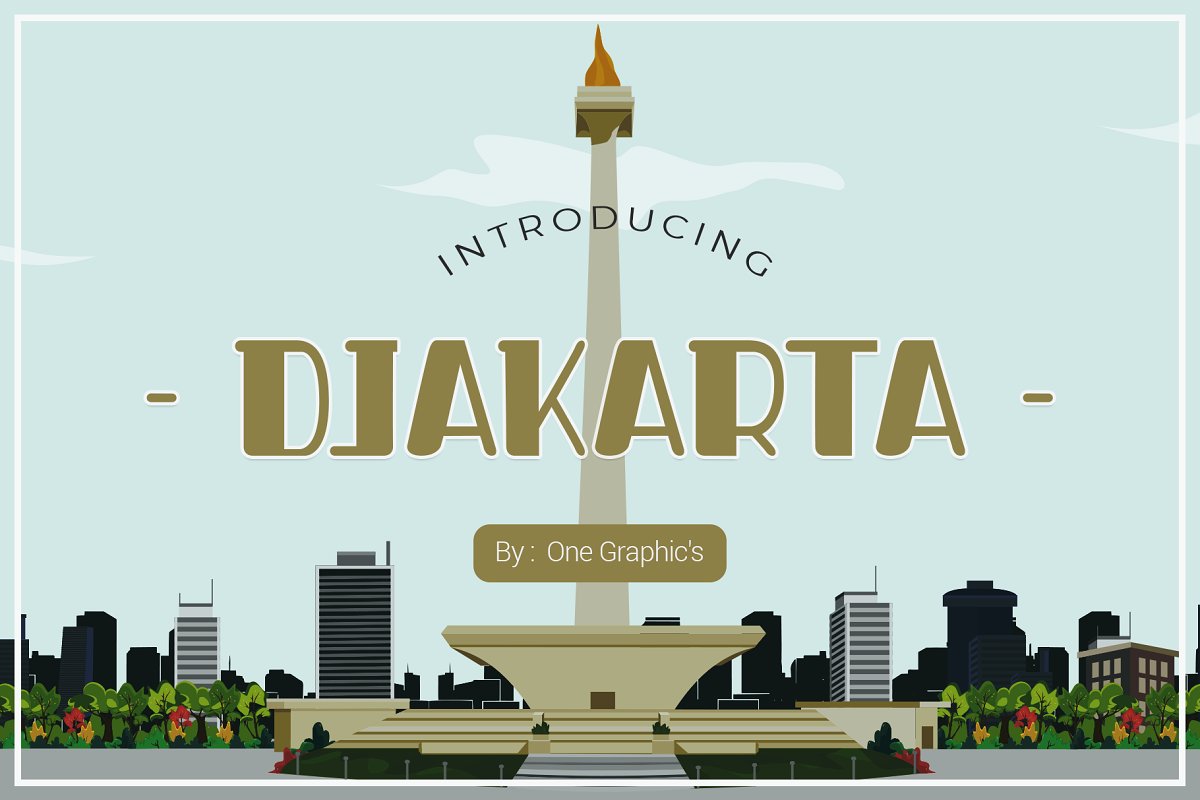 Djakarta Fonts插图