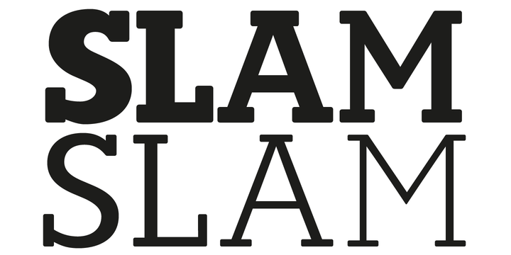 Slam Rounded Font插图