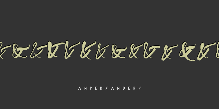 Ampersanders Font插图