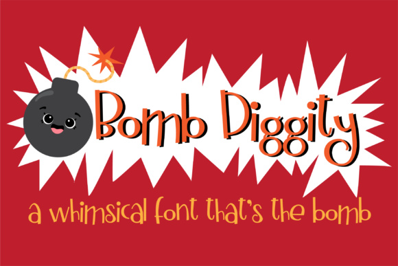 Bomb Diggity Font插图
