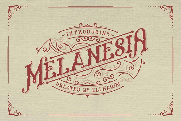 Melanesia Font and Free Illustration插图
