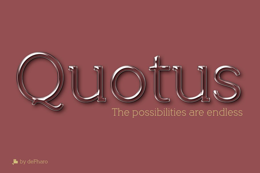 Quotus Slab Bracketed 8 Fonts插图2