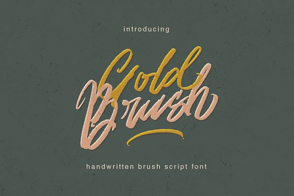 Gold Brush Font插图