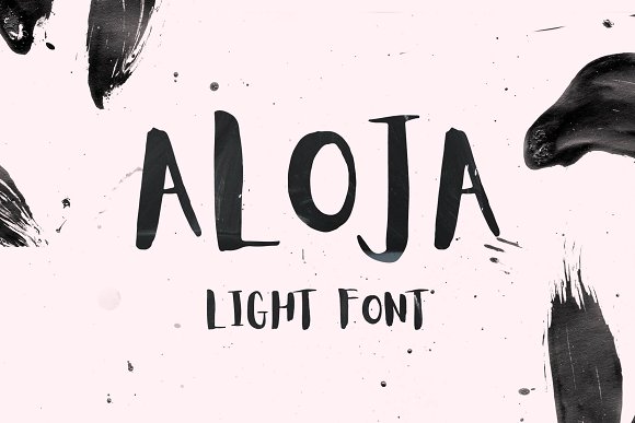 Aloja Light Handwriting Font插图