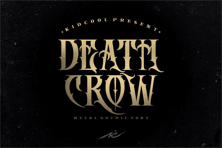DEATH CROW font插图4