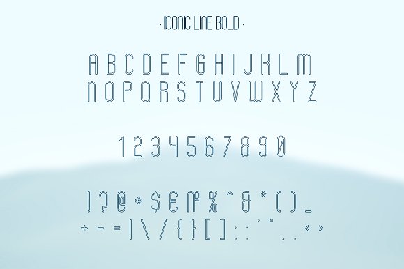 Iconic Font | 6 styles插图5