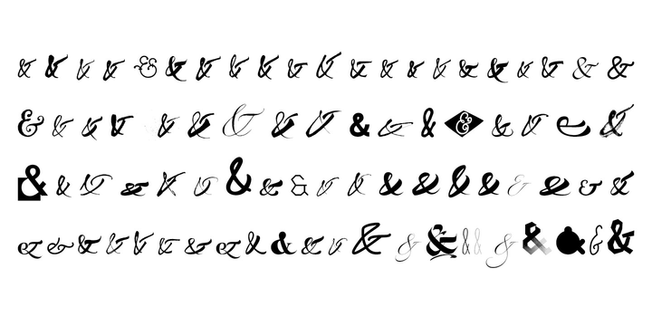 Ampersanders Font插图2