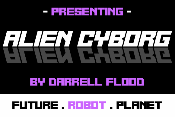 Alien Cyborg font插图