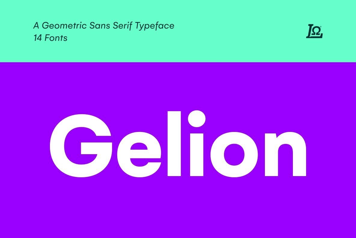 Gelion Font Family插图