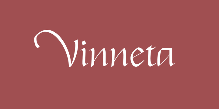 Vinneta Font插图