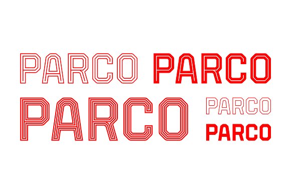 Parco – Font Family插图1