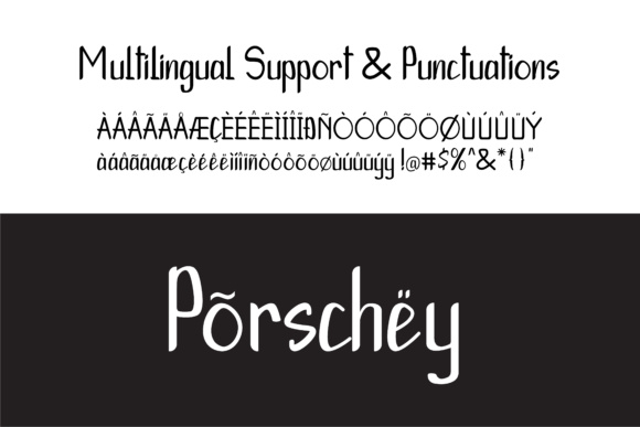 Porschey Font插图1