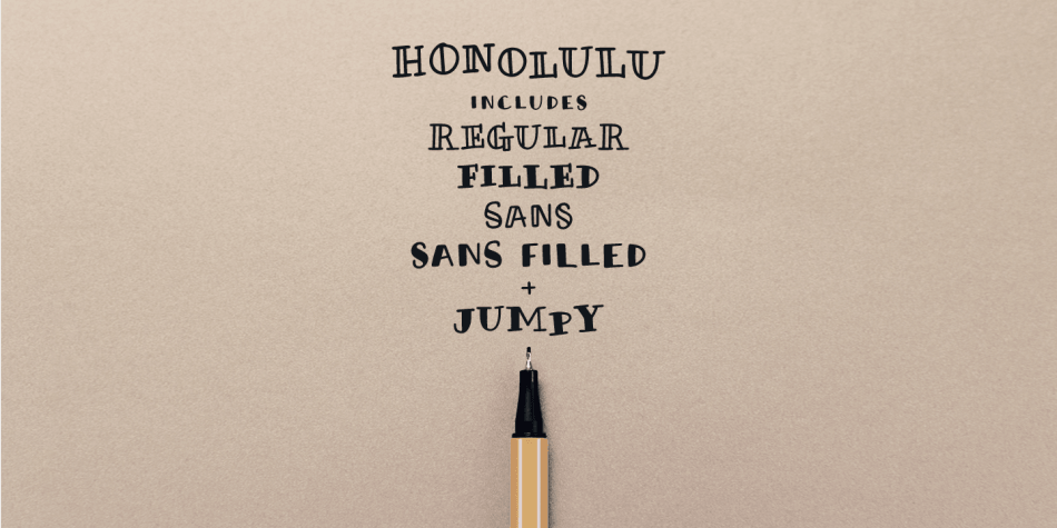 Honolulu Font插图2