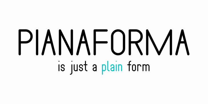 Pianaforma font插图