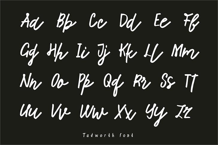 Tadworth font插图1