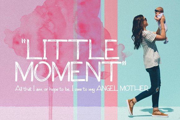 Little Moment Brush Font插图4