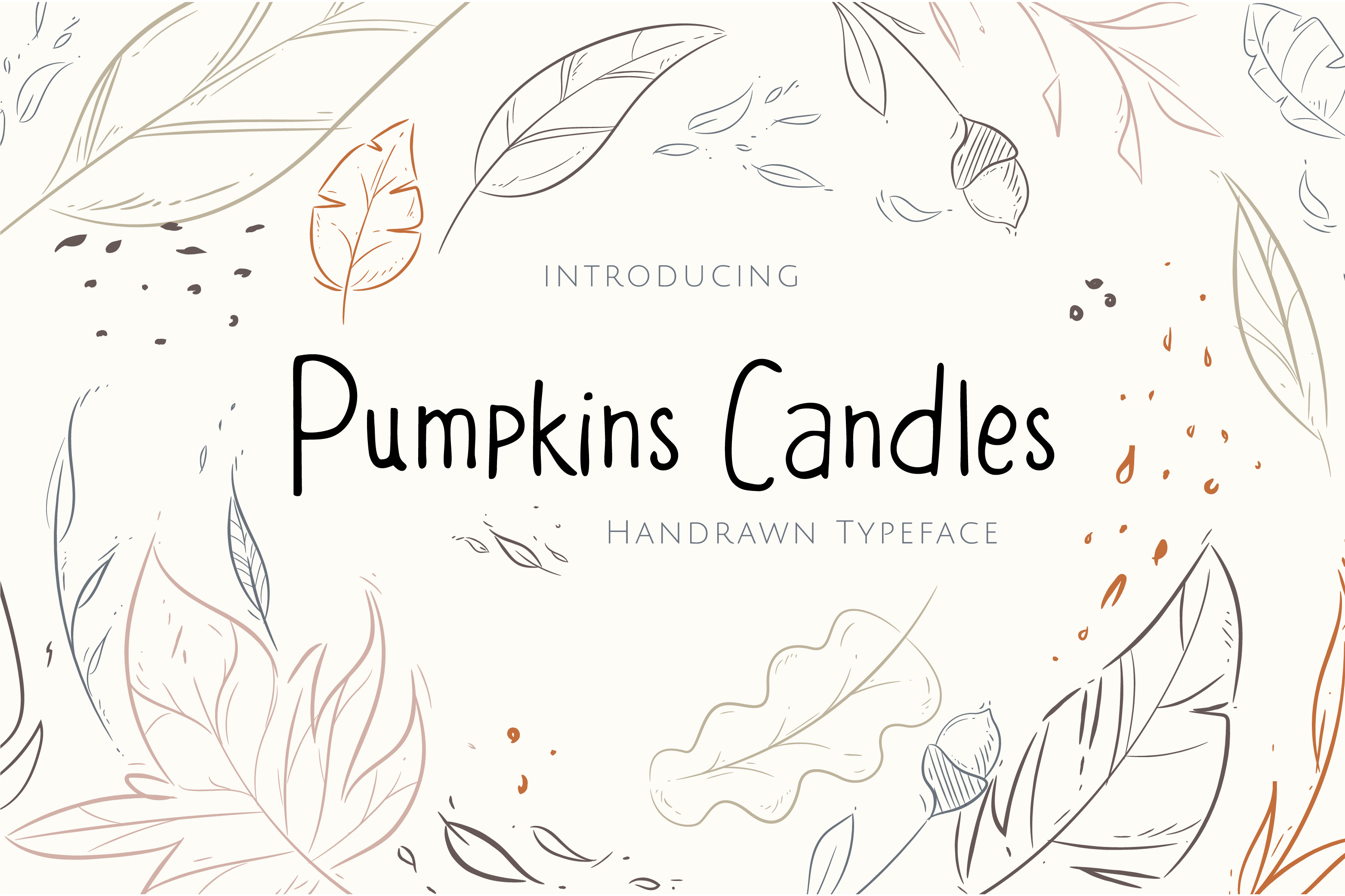 Fontbundles – Pumpkins Candles插图1